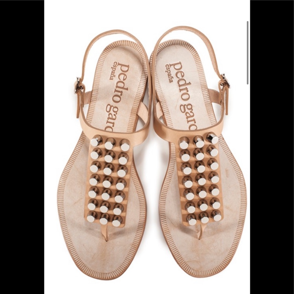 Pedro Garcia studded t-strap sandal size 39